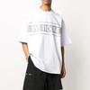 We11done Classic Laser Reflective Letter Logo Unisex Printed High Street Round Neck Short Sleeve T-Shirt Unisex T-Shirts White WD-TP5-19-940-WH