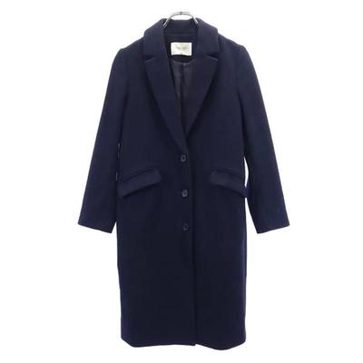 PUBLIC TOKYO Made in Japan Kaschmirmischung Chestercoat 1 Marineblau Damen Gebraucht