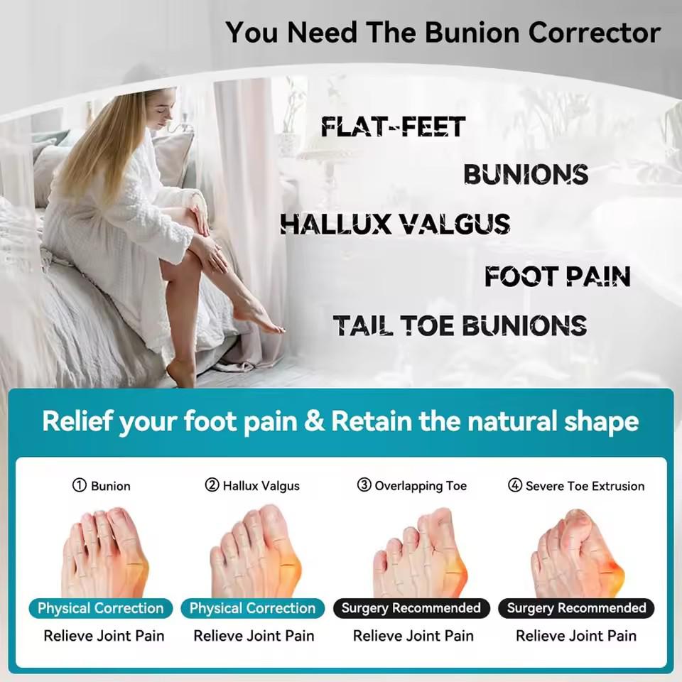 Women's Hallux Valgus Corrector: Breathable Bunion Support & Toe Separator