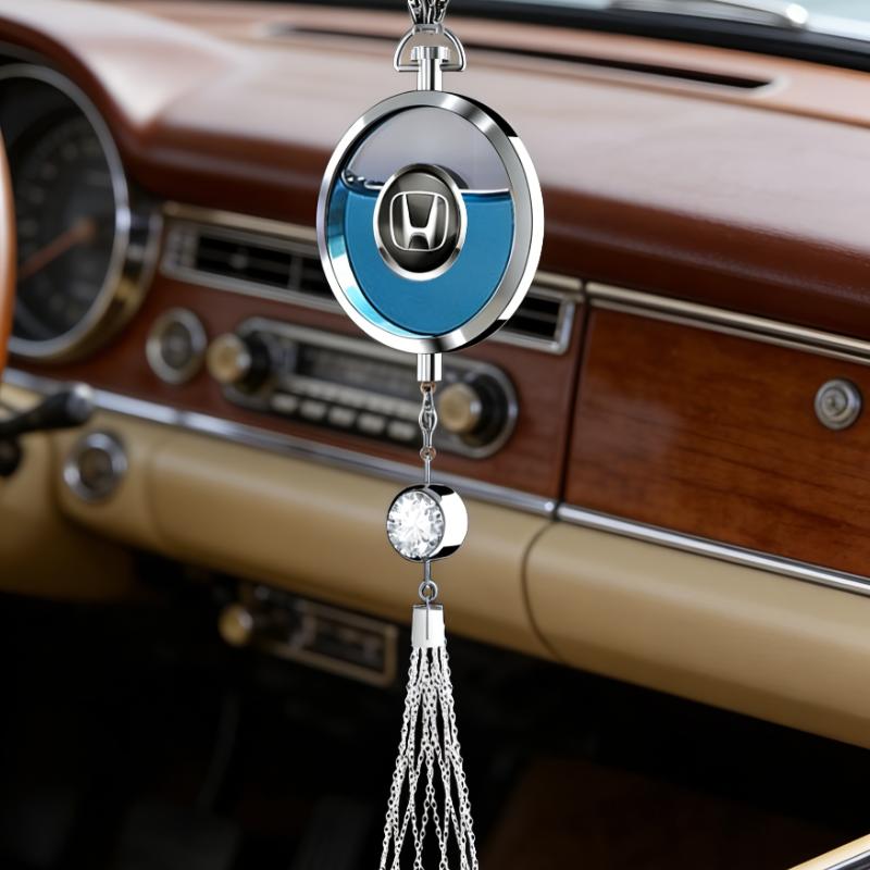 Car Diamond Perfume Pendant For Honda Civci FIT CRV Accord Jazz HRV Dio Stepwgn Interior Hanging Pendant Fragrance Accessories ZM4