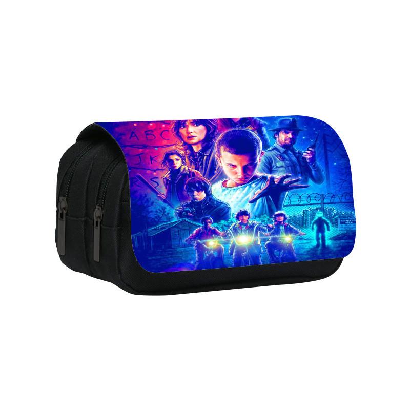 Dvouvrstvý penál Stranger Things s velkou kapacitou pro studenty a do kanceláře