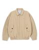 Lores Pleated Blouson Jacket - Beige