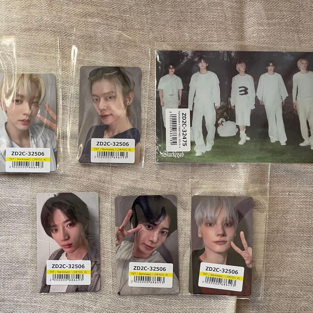[USED] TXT Starkissed 5 Solos + 1 Regular Edition 5 Lucky Drop Photocards