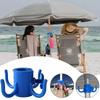 Portable Outdoor Beach Umbrella Hooks Hanger Versatile Space-saving Four-corner Hook Useful Wear-resistant Umbrella Accessories
