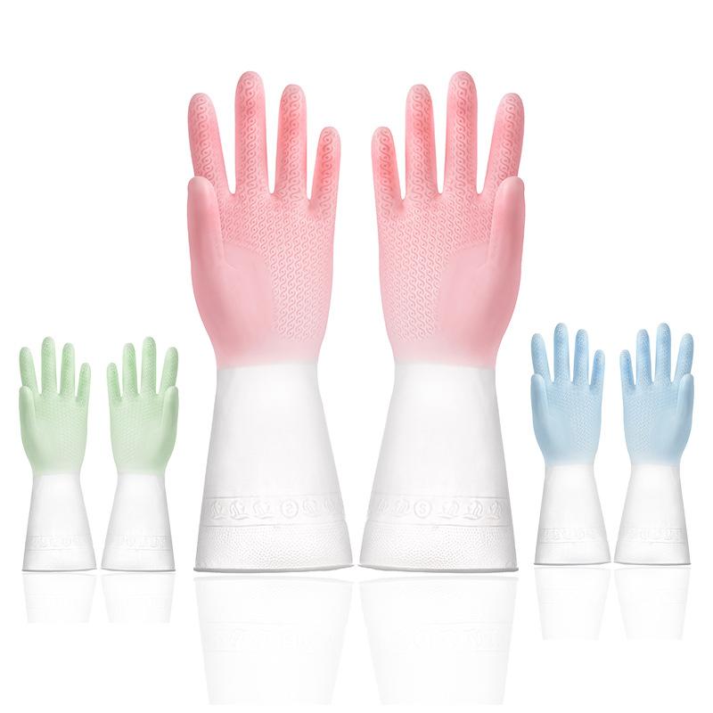 Waterproof, Anti Slip, Durable Kitchen Dishwashing and Cleaning Gloves Dishwashing Gloves