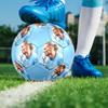 1PC Haaland Sharp Marksman Size 5 Soccer Ball PrahaIndoor Soccer Ball Colorful All Ages Machine Stitched PVC Competition Ready Durable High-Bounce