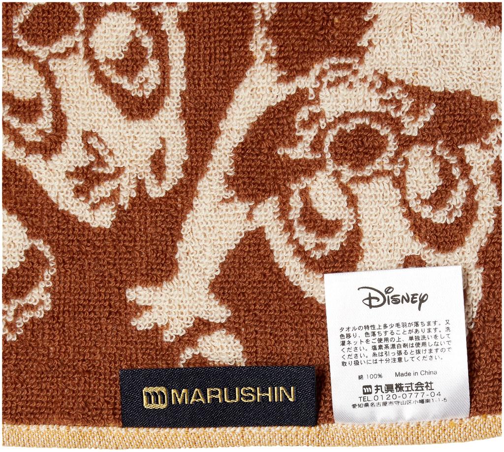 Marushin Hand Disney Chip 25 x 25 Enjoy 2005104100 Towel, & Dale, cm, Face,