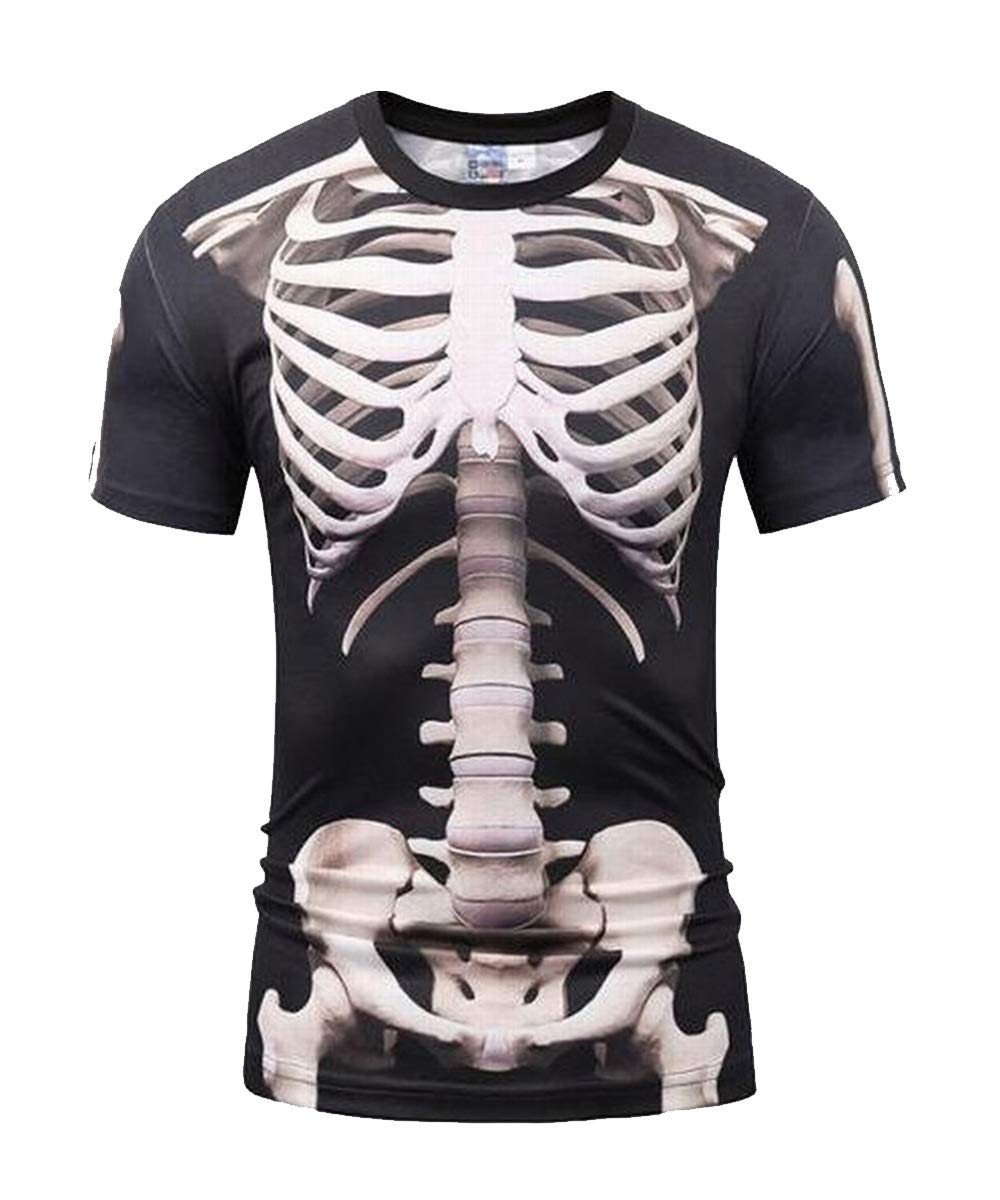 

Honesty Mouth Funny 3D Printed Skeleton T-Shirt, Bones, Skeleton, X-Ray, Cosplay, Joke, Men s (XL)