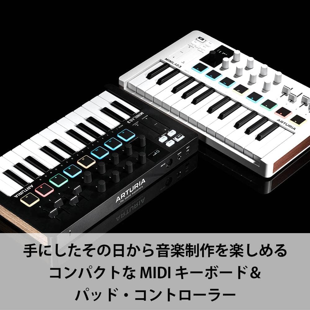 ARTURIA MIDI Keyboard Controller MiniLab 3 DB Deep Black
