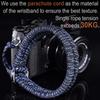 Camera Wrist Strap Paracord Camera Hand Strap Wrist Lanyard for DSLR or Mirrorless MID [Qiang Ni] - High-End Cameras, Black, (Blue)