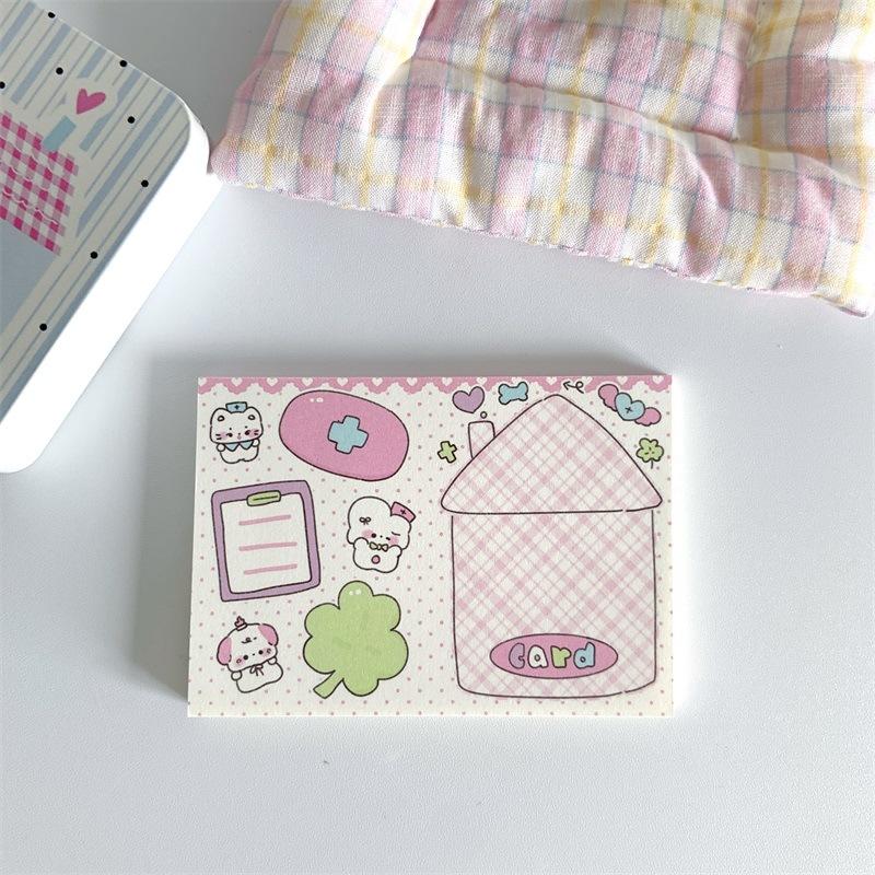 MINKYS 50 Sheets Kawaii Cartoon Milk Puppy Memo Pads Paper To Do List Journal Note Paperlaria DIY Material Stationery