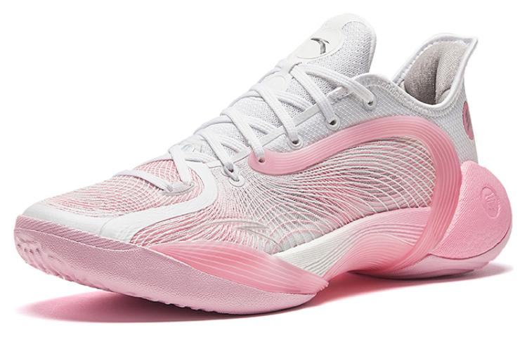 Men's Sneakers Anta 3 Point Rain 2 Cushioning Slip Resistant Low Top Basketball Shoes Men's Pink Lake