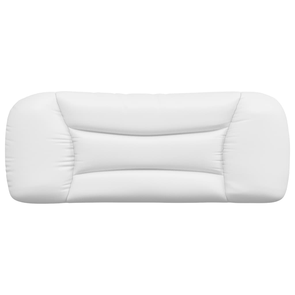 Vidaxl Poduszka Na Wezgłowie, Biała, 100 Cm, Sztuczna Skóra
