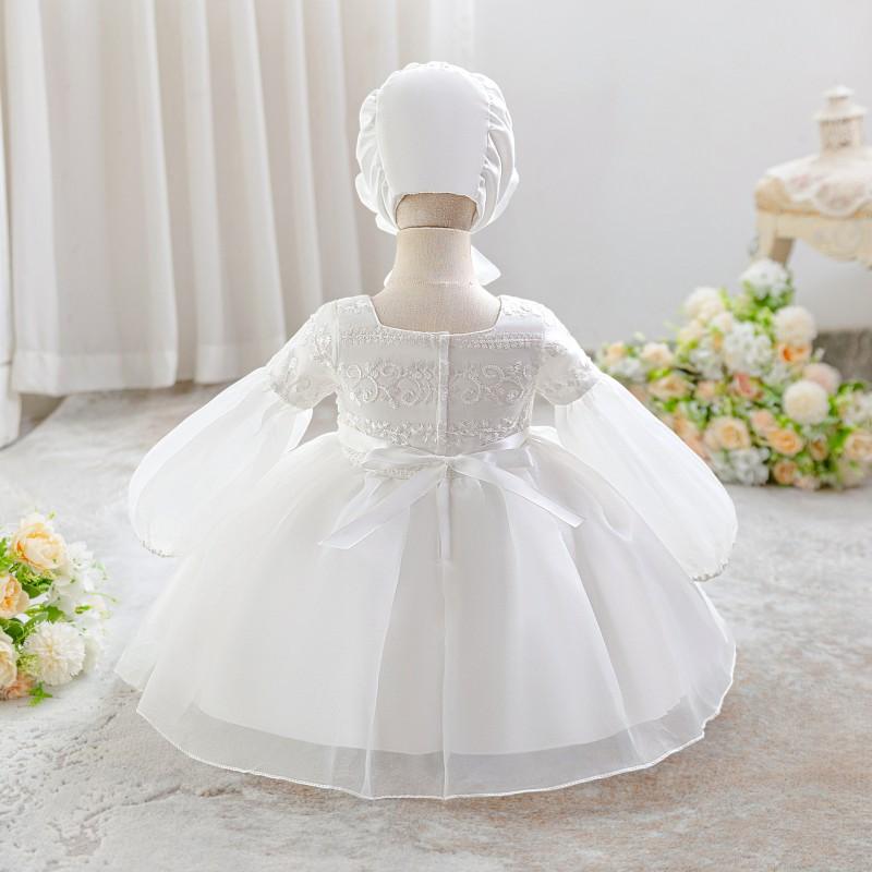 Baby Girls Long Sleeve Tulle Tutu Dress 1st Birthday Party Gown Toddler Princess Events