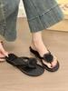 Flower Women Flats Slippers Clip Toe Flip Flops Ladies Casual Woman Shoes 2025 Summer Sandals Beach Slides Mujer Zapatos Size40
