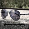 CAPONI HD Glass Polarized Aviator Sunglasses