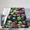 Invader Zim Taco Gir Y2K Cartoon Knitted Blanket  Fleece Throw Blankets Bed Sofa Decoration Soft Warm Bedspread