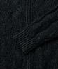 MMIC Wavy Zip Cardigan (Black)