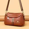 Brand Design Three Layers Fashion Shoulder Messenger Bags Luxury Soft Leather Crossbody Sac Quality Small Handbags and Purses