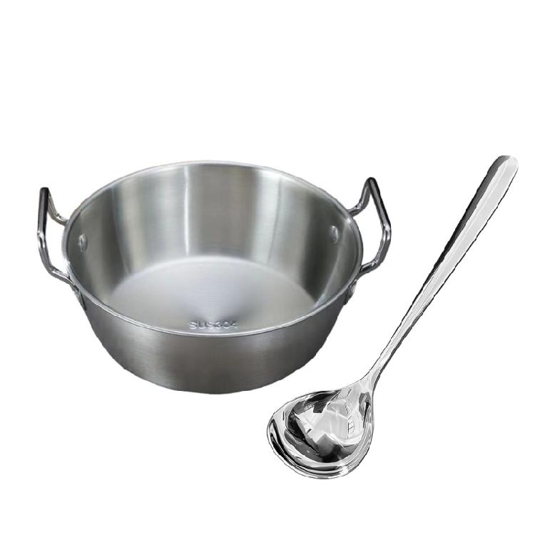 

304 Stainless Steel Korean Ramen Bowl Set Includes Spoon Practical Rice Wine Cup For Household Use 1