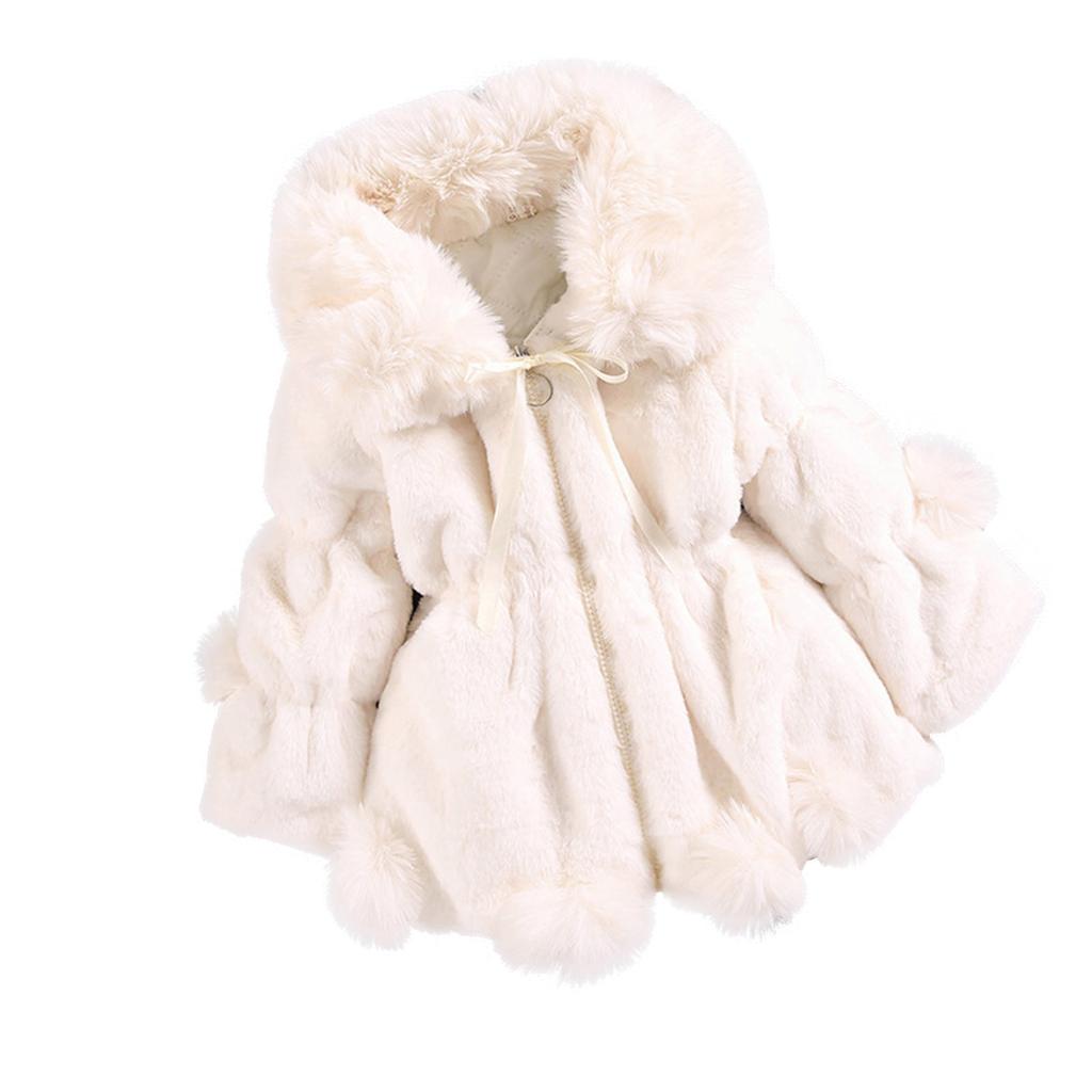 Toddler Kids Baby Girl Winter Jacket Warm Coat Thick Outwear Hooded Snowsuit
