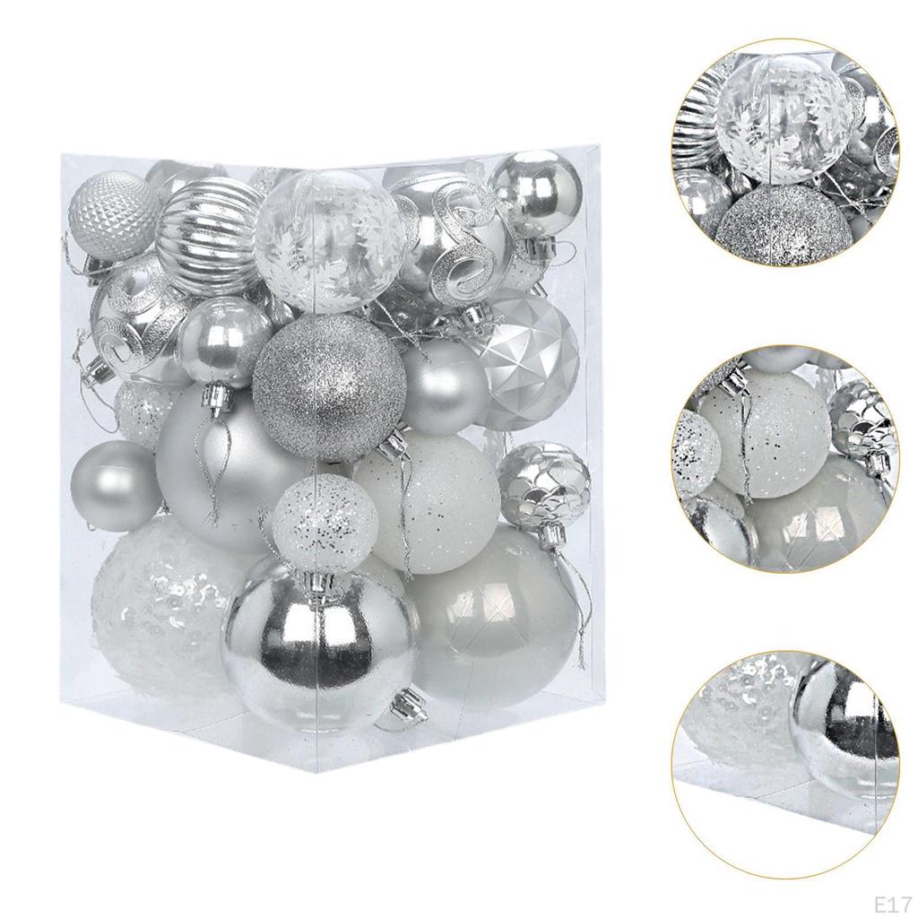 36 Piece Set for Christmas Tree Decoration, Hanging Balls Festivities