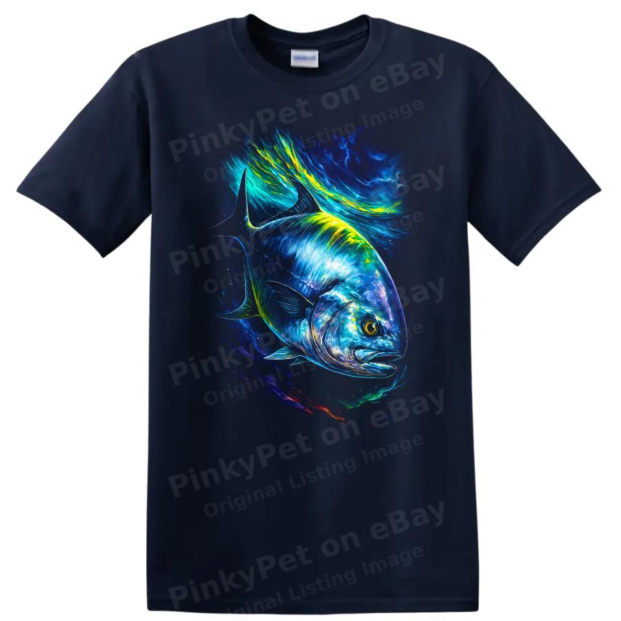 Colorful Fish Graphic T Shirt Ocean Art Swimming Tee for Aquatic Lovers