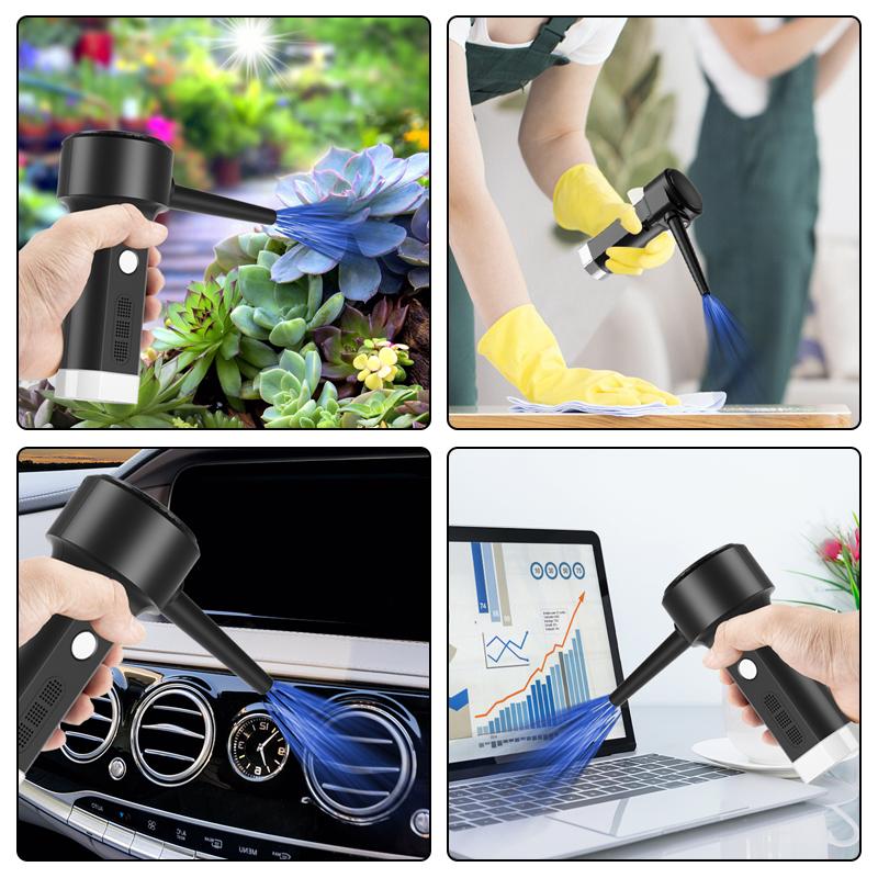 Electric Air Duster chargeable,Compressed Air Cans USB,Cordless Air Blower Cleaning Dust,Laptop Cleaner, Computer PC Canned Air