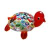 Micro Landscape Glass Accessory Hand Blown Millefiori Turtle Figurine, Mini Colorful Tortoise Statue, Cute Decorative Animal Collectible Cartoon