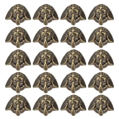 20 Stück Eckenschutz Weit verbreitet Retro-Look Einzigartiges Design Elegant Langlebig Möbel Eckenschutz Grünbronze