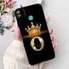 6.0" For Techno Pop4 BC2c BC1s Back Cover For Tecno Pop 4 Case Black Luxury A-Z Letters Fashion Soft TPU Bumper Funda Coque