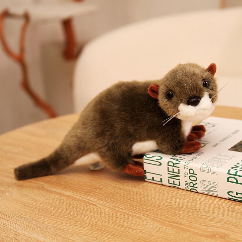 Eurasian Otter Plush Toy With Pp Cotton Filling For Kids Sleep Pillow And Collectible Decor