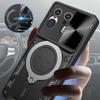 Shockproof Armor Back Cover For Motorola Edge 50 Ultra Case Slide Camera Funda for Moto Edge 50 Ultra Magnetic Ring Holder Coque