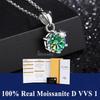 S925 Sterling Silver High Jewellery 100% Moissanite Pendant Necklace D Colour with GRA Certificate for Ladies' Wedding, Party