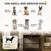 Dog Crate Furniture Dog Cage With Rotatable Feeding Station And Storage Shelves End Side Table Indoor Pet Kennel
