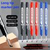 6pcs Long Tip (20mm) Quick-Dry Oil-Based Marker Pens - High Quality, Non-Toxic, Smudge-Proof Art & Drafting Markers Students