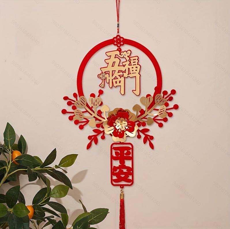 1pc Traditional Chinese Spring Wall Pendants - Festive Ornaments for New Year Home Decor & Housewarming Decor