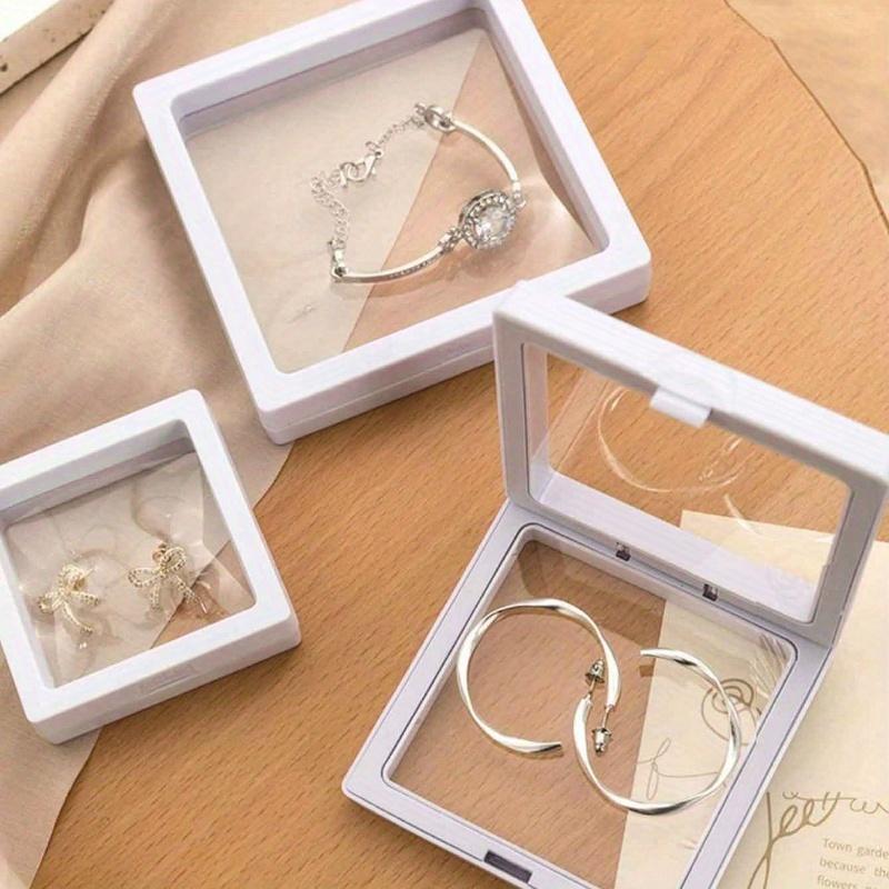 PP Jewelry Box, Simple Clear Jewelry Storage Box for Home and Travel, Gift for Valentine's Day Back To School