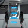 Leather Car Seat Gap Storage Box With Charging Hole Automobile Slit Box Phone Bottle Keys Holder