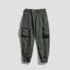 Retro Overalls Men's Sports Casual Pants Summer Solid Color Leggings Trendy Brand High-end Men's Clothing