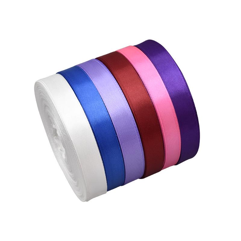 Hanfan 2cm Wide Satin Ribbon - 91m Roll for Cake, Floral, Christmas, and Wedding Decorations