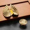 1Pc Light Luxury Handle French Semi-circular Fan-shaped Handle Gold Cabinet Drawer Door Handle Hardware Furniture Accessories