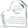 Inspirational Acrylic Gift - Motivational Desk Decor for Women & Best Friends