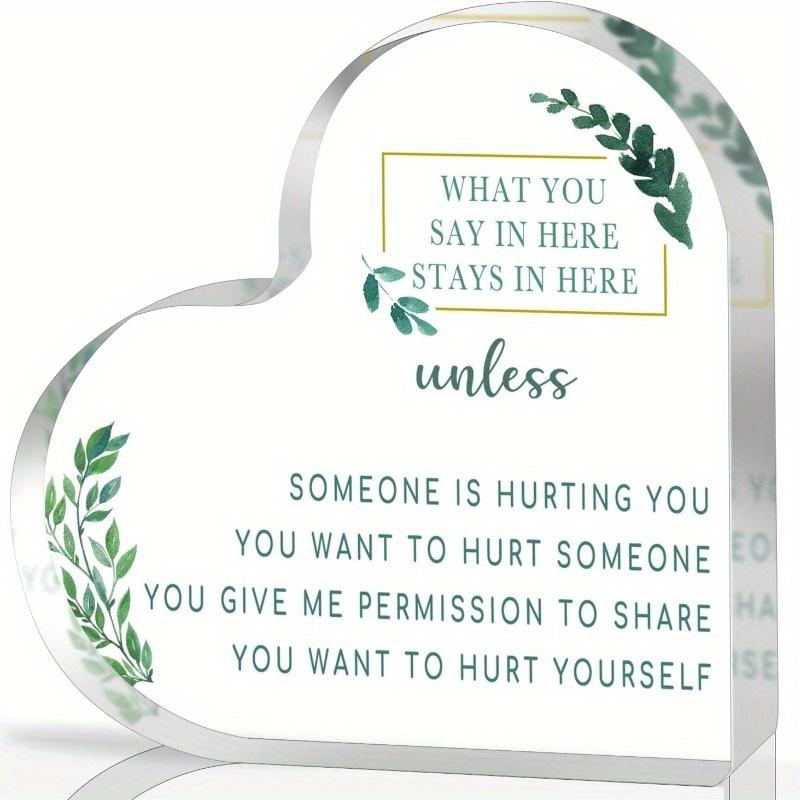 

Inspirational Acrylic Gift - Motivational Desk Decor for Women & Best Friends чистый