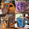 Tasse à café translucide en cristal minéral de luxe élégante de 200 ml pour la maison ou le bureau