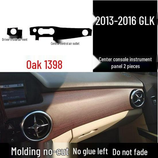 Carbon Fiber Stickers for Mercedes-Benz GLK200/260/300 (2013-2016): Center Console & Door Panels