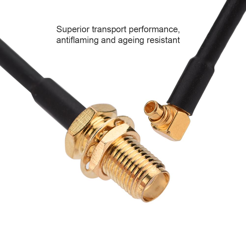 

SMA Female to MMCX Male Прямоугольный РЧ-пигтейл Коаксиальный удлинительный кабель RG316 25 см