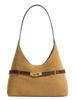 Vintage Suede Hobo Shoulder Bag - Large Capacity, Simple Design for Women