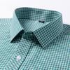 Men's Classic Casual Plaid Print Short Sleeve Cotton Button-up Shirt with Breasted Pocket Suitable Tops For Summer Outdoors Wear