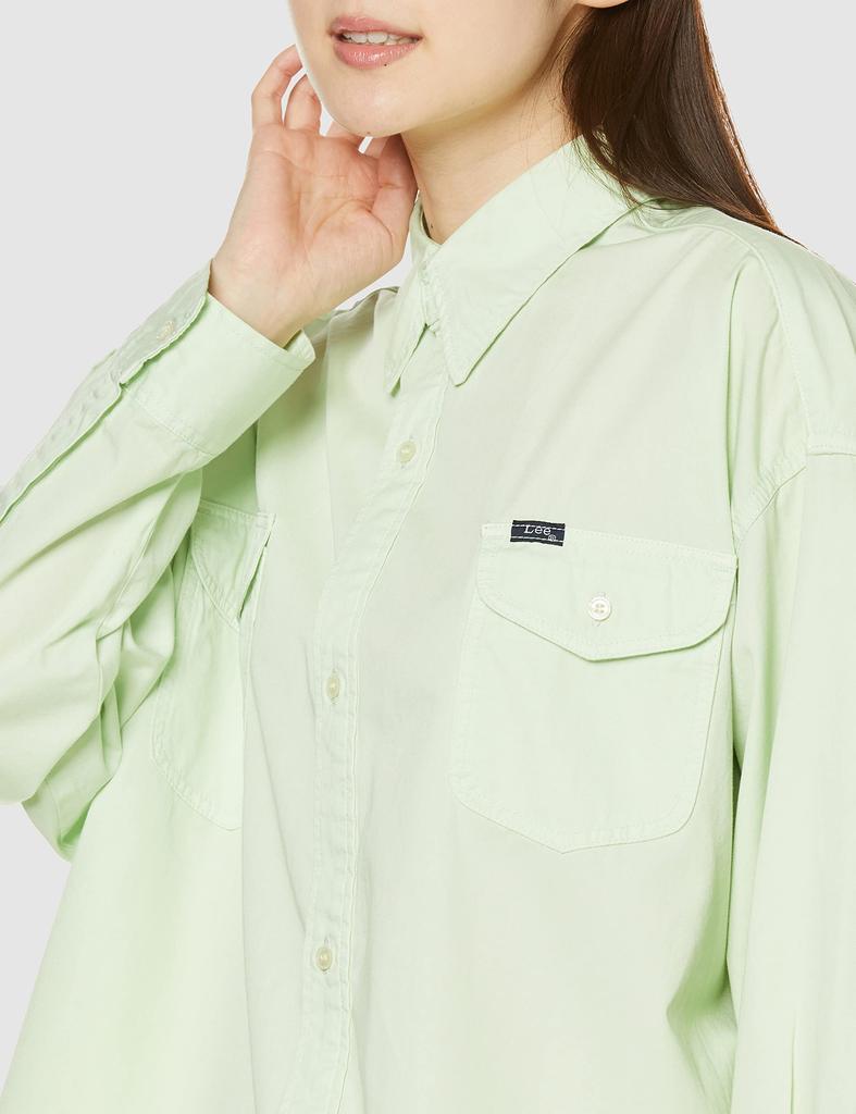 Lee Oficjalna Koszula Damska Oversize Rozmiar Uniwersalny, LL1374-649, Zielona,